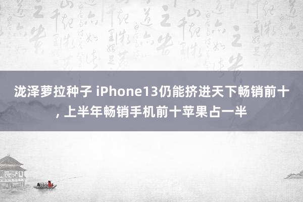 泷泽萝拉种子 iPhone13仍能挤进天下畅销前十, 上半年畅销手机前十苹果占一半