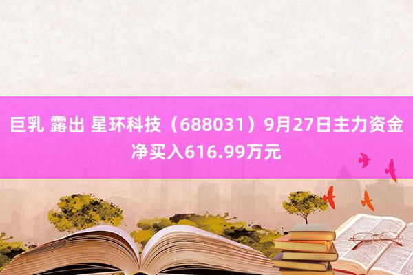 巨乳 露出 星环科技（688031）9月27日主力资金净买入616.99万元