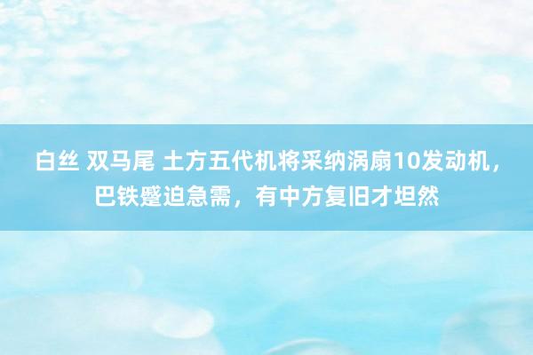 白丝 双马尾 土方五代机将采纳涡扇10发动机，巴铁蹙迫急需，有中方复旧才坦然